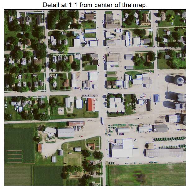 Kanawha, Iowa aerial imagery detail