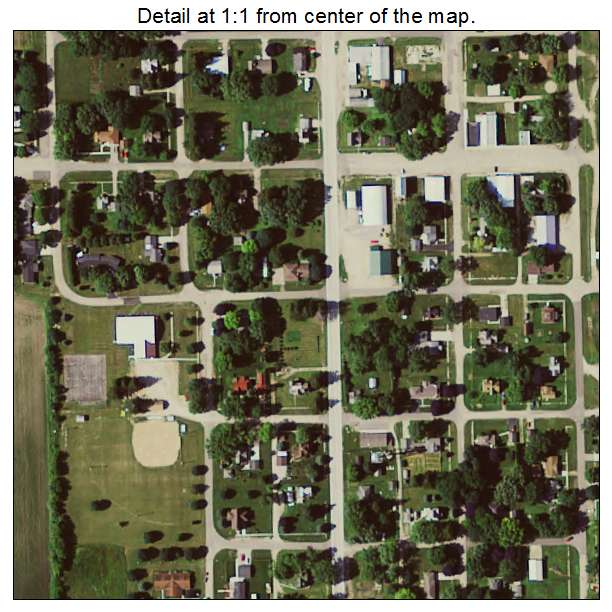 Kensett, Iowa aerial imagery detail