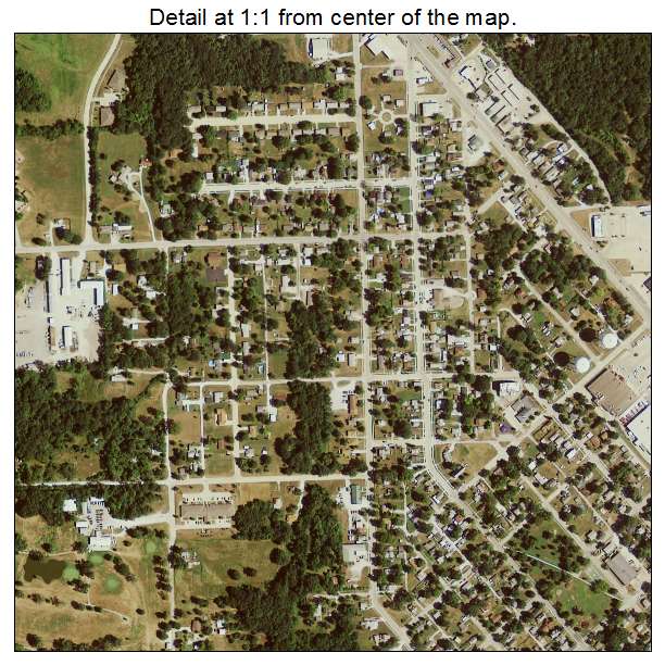 Keokuk, Iowa aerial imagery detail