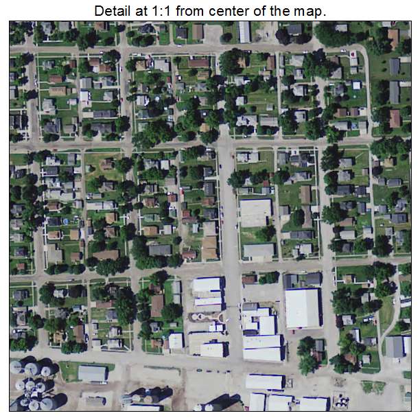 Keystone, Iowa aerial imagery detail