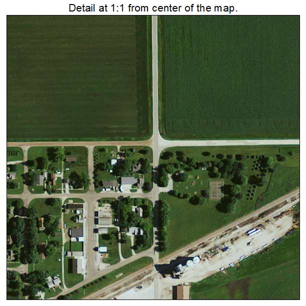 Knierim, Iowa aerial imagery detail