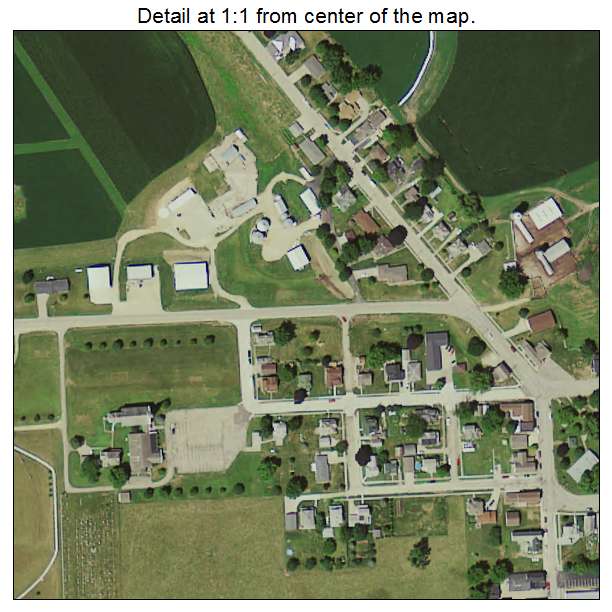 La Motte, Iowa aerial imagery detail