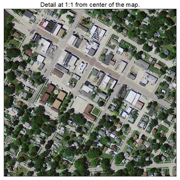 La Porte City, Iowa aerial imagery detail