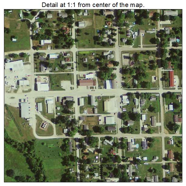 Lacona, Iowa aerial imagery detail