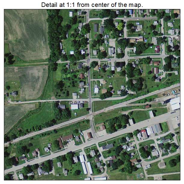 Ladora, Iowa aerial imagery detail
