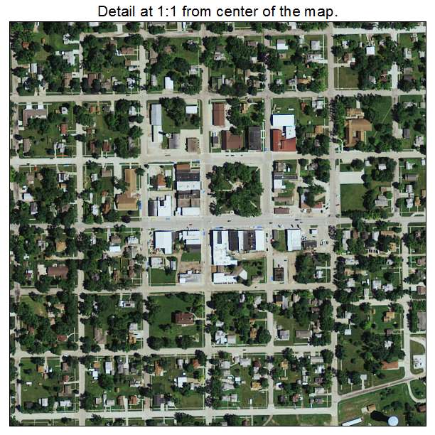 Lake City, Iowa aerial imagery detail