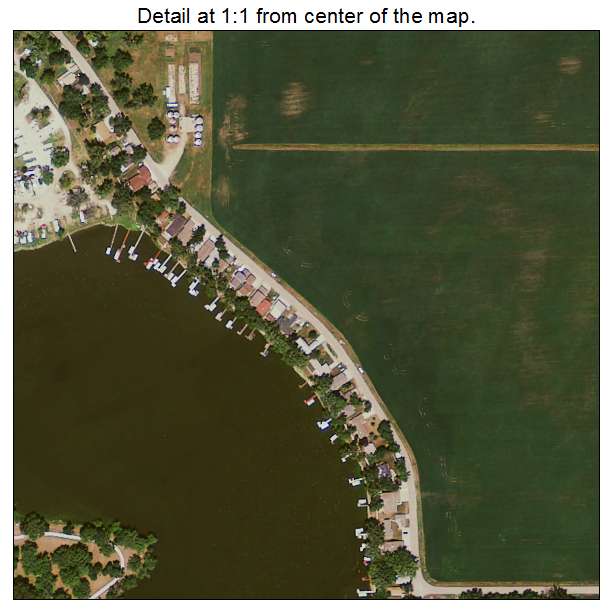 Lake View, Iowa aerial imagery detail