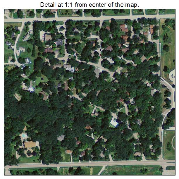Lambs Grove, Iowa aerial imagery detail