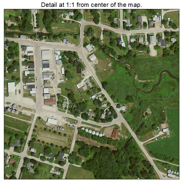 Lamont, Iowa aerial imagery detail