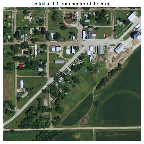 Lanesboro, Iowa aerial imagery detail