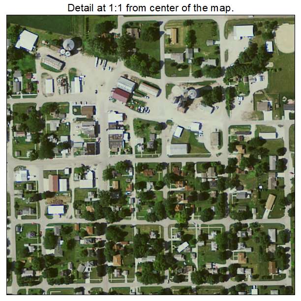 Latimer, Iowa aerial imagery detail