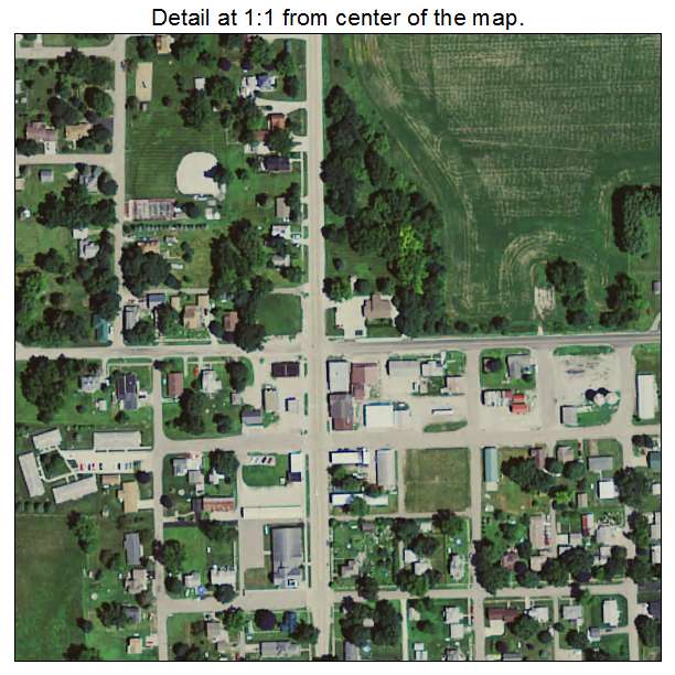 Laurel, Iowa aerial imagery detail