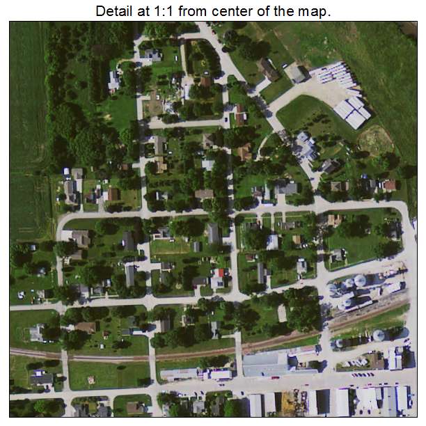 Lawler, Iowa aerial imagery detail