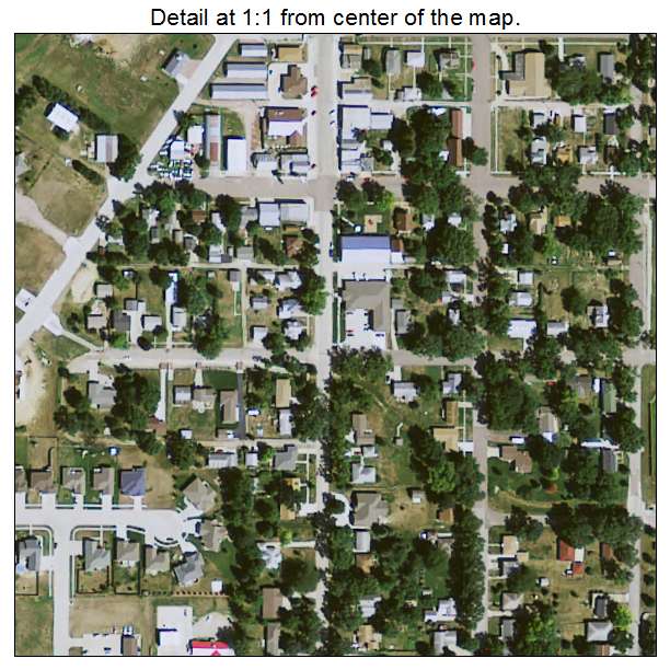 Lawton, Iowa aerial imagery detail