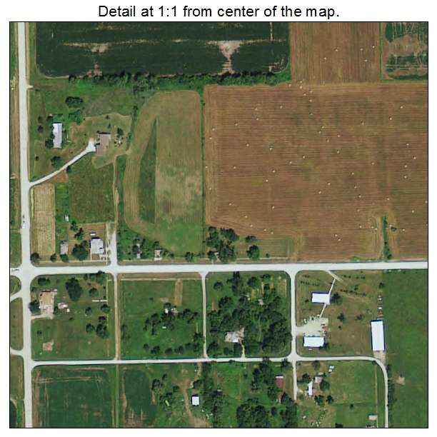 Le Roy, Iowa aerial imagery detail