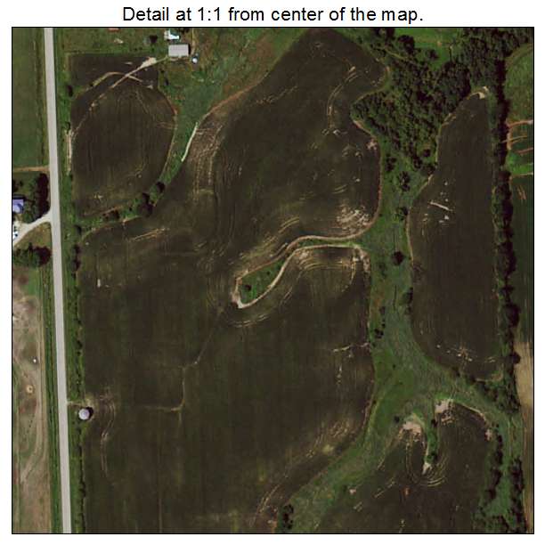 Leando, Iowa aerial imagery detail