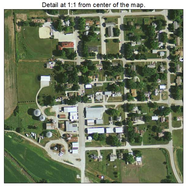 Leighton, Iowa aerial imagery detail