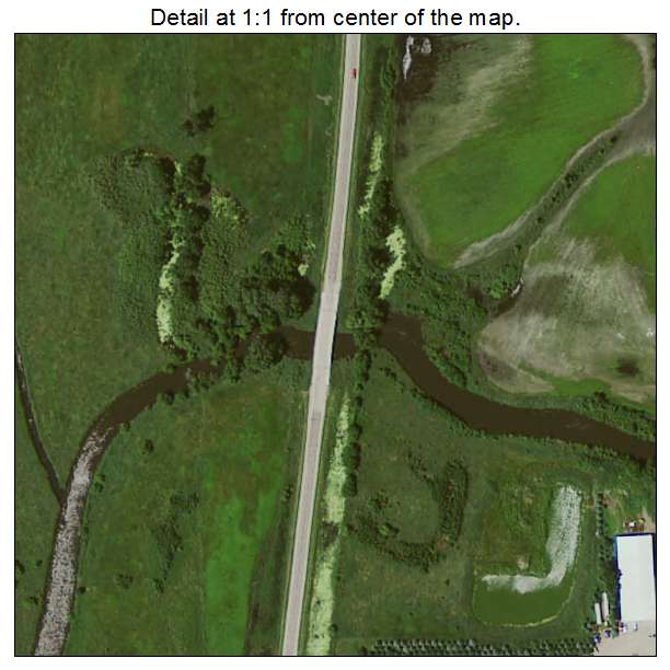 Leland, Iowa aerial imagery detail