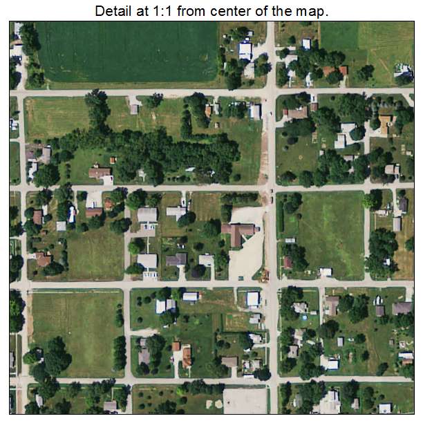 Lewis, Iowa aerial imagery detail