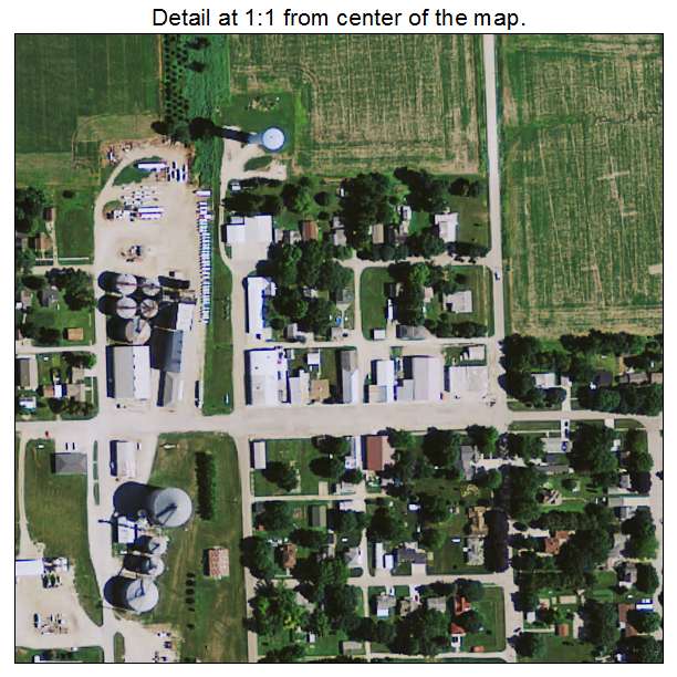Lincoln, Iowa aerial imagery detail