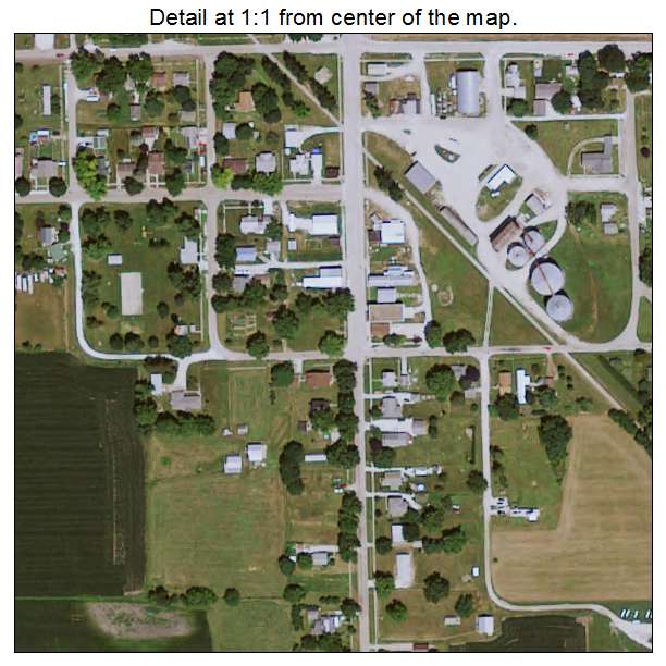 Linden, Iowa aerial imagery detail