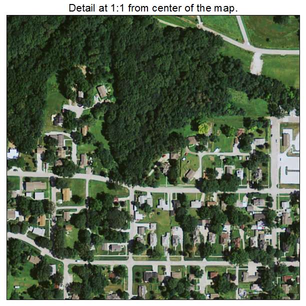 Logan, Iowa aerial imagery detail