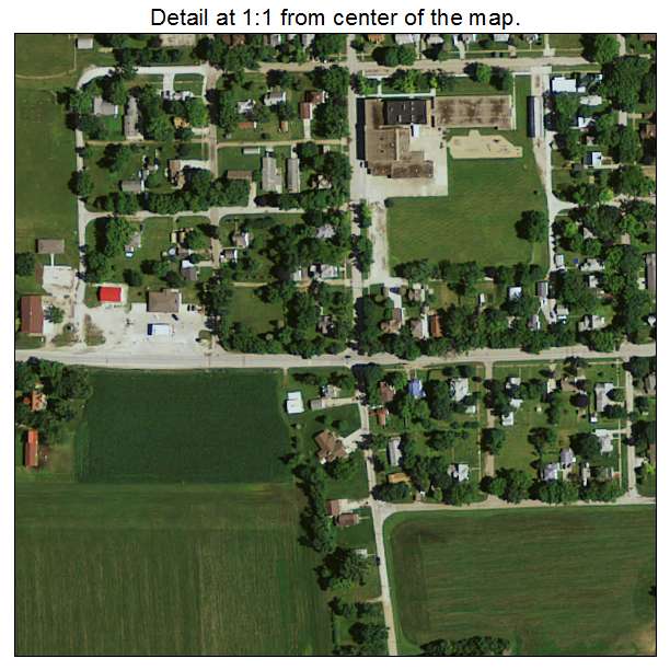 Lohrville, Iowa aerial imagery detail