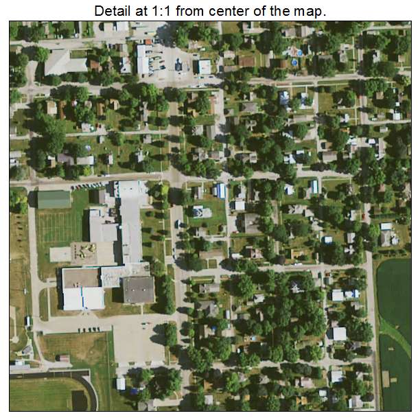 Lone Tree, Iowa aerial imagery detail