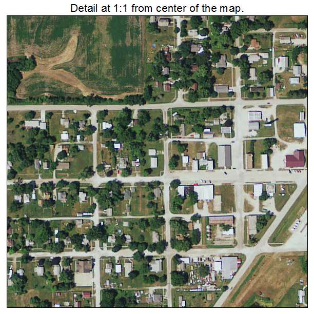 Lorimor, Iowa aerial imagery detail