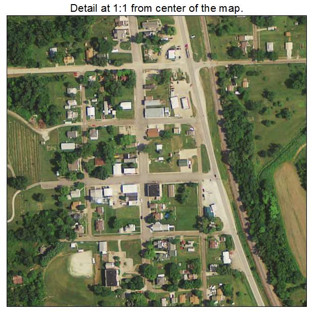 Lovilia, Iowa aerial imagery detail
