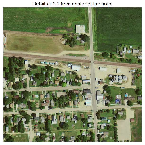 Low Moor, Iowa aerial imagery detail