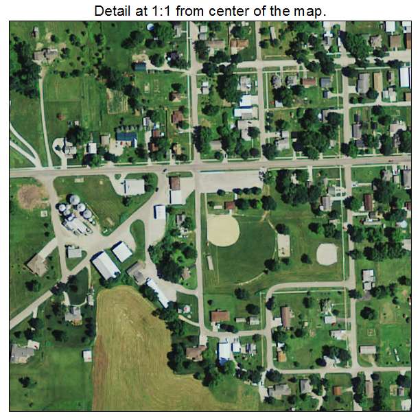 Lynnville, Iowa aerial imagery detail