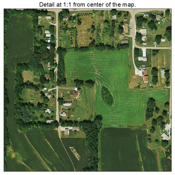 Magnolia, Iowa aerial imagery detail