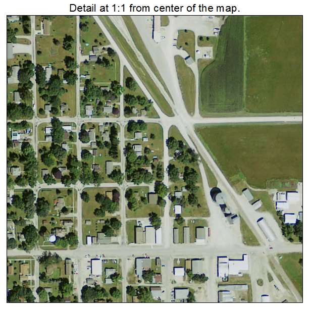 Mallard, Iowa aerial imagery detail