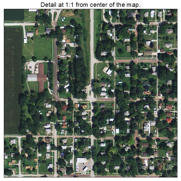 Malvern, Iowa aerial imagery detail