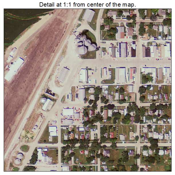 Manilla, Iowa aerial imagery detail