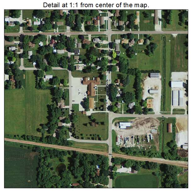 Manson, Iowa aerial imagery detail