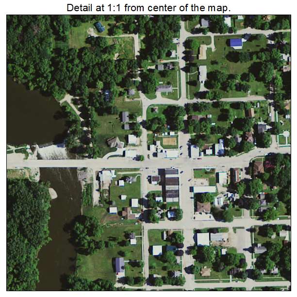 Marble Rock, Iowa aerial imagery detail