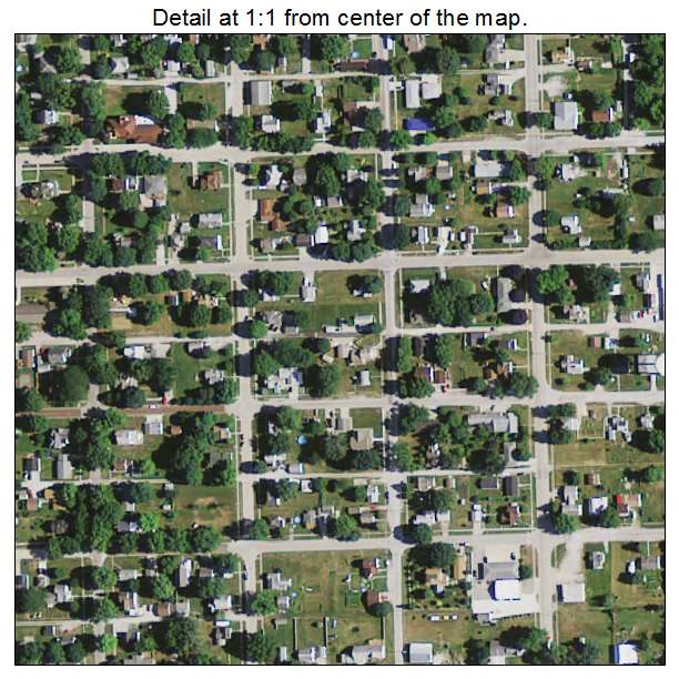 Marengo, Iowa aerial imagery detail
