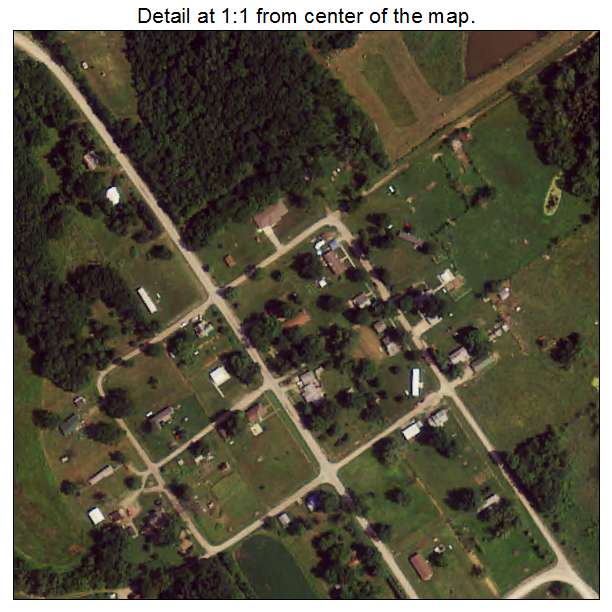 Marysville, Iowa aerial imagery detail