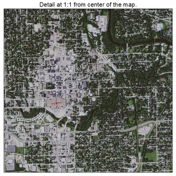 Mason City, Iowa aerial imagery detail