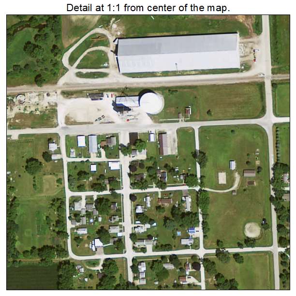 Masonville, Iowa aerial imagery detail