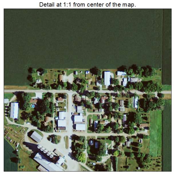 Matlock, Iowa aerial imagery detail