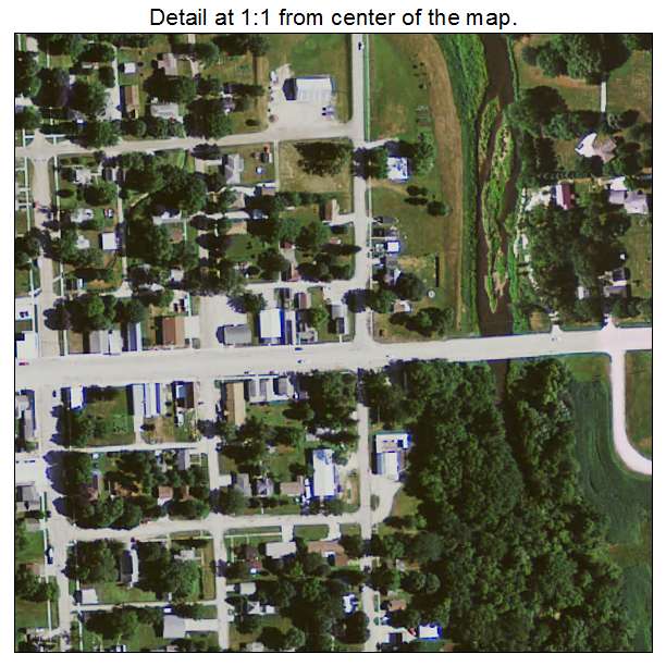 Maynard, Iowa aerial imagery detail