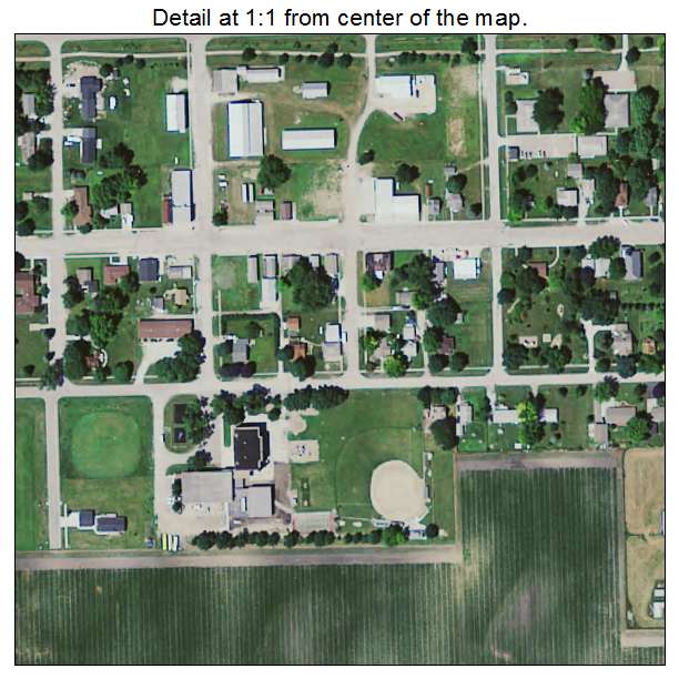 McCallsburg, Iowa aerial imagery detail