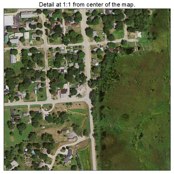 McCausland, Iowa aerial imagery detail