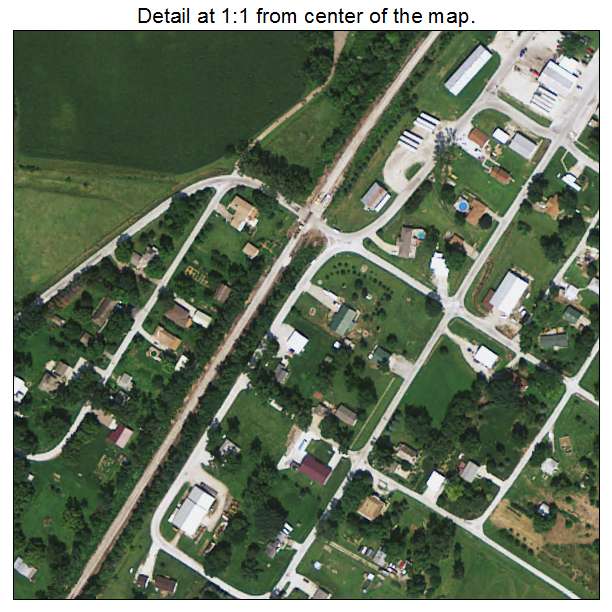 McClelland, Iowa aerial imagery detail