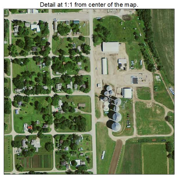 McIntire, Iowa aerial imagery detail