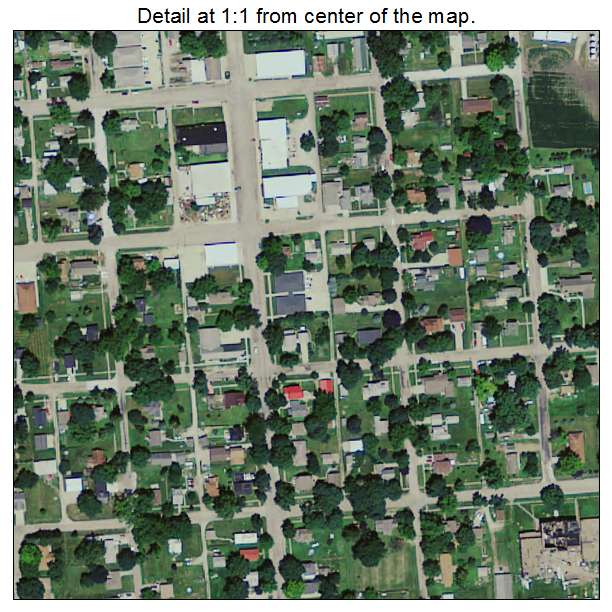 Melbourne, Iowa aerial imagery detail
