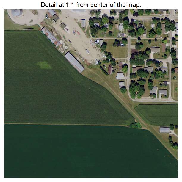 Melvin, Iowa aerial imagery detail